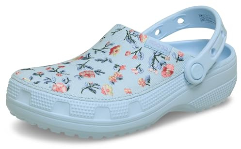 Crocs, Unisex, Classic Crafted Canvas Clogs, Blue Frost, Men 4, Women 6, Medium