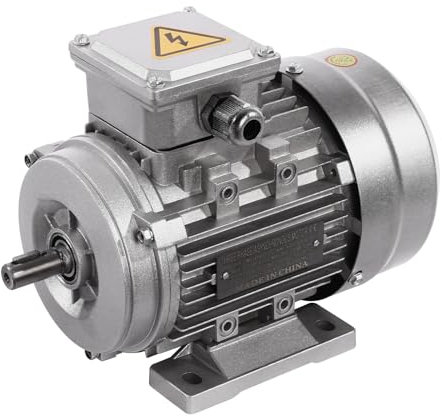 Motore trifase con bobina di rame puro, 750 W, motore elettrico 1400 giri/min, 380 V, 50 HZ, motore professionale in rame, grado di protezione IP55 per ventilatori, pompe, macchine utensili