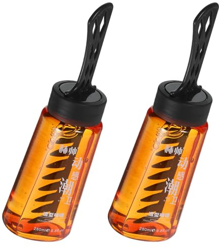 Vaguelly 2 Stück Haargel für Männer mit Breitzahnigem Kunststoffkamm Feuchtigkeitsspendend und Schnell Trocknend Haarstyling Gel für Täglichen Gebrauch zu Hause