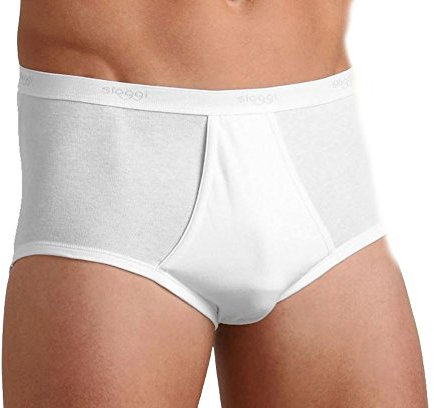 Sloggi - Slip homme ouvert - Taille 6 - Couleur blanche
