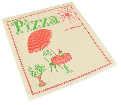PAPSTAR 300 Pizzataschen, Pergamin 30x30cm Cafeteria fettdicht