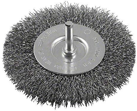 Bosch 1x Scheibenbürste (Ø 100 mm, Gewellter Draht, Zubehör für Bohrmaschinen)
