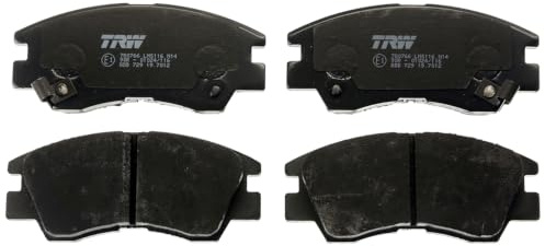 TRW GDB729 Brake Pad Set of 4 Compatible for Mitsubishi Pajero II (V3_W, V2_W, V4_W) 1990-2001 Front Axle and Other Vehicles