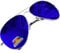 Vintage Retro Origina Pilot Mirrored Mirror Polarized Sunglasses Air Force Unisex Vintage lens UV400 (Blue polarized) MFAZ Morefaz Ltd