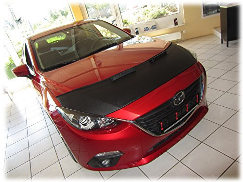 AB-00825 Auto Bra kompatibel mit Mazda 3 BM BN Bj. 2013-2018 Haubenbra Steinschlagschutz Tuning Bonnet Bra