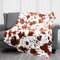 Flanell Kuh Print Decke, Fuzzy Kuh Kuscheldecke Weiche Warme Kuschelige Decke，Plüsch Decken Sofadecke Couchdecke Wohndecke Geschenke für Home Couch Bett Sofa Decor