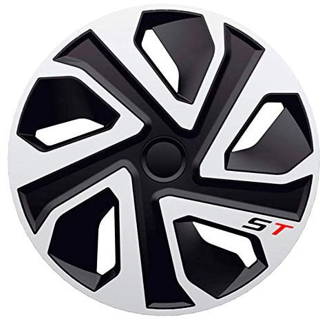 Satz J-Tec Radzierblenden ST 13-Zoll Silber/Schwarz