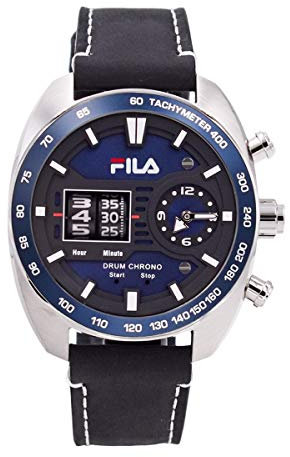 Fila Herren Uhr Armbanduhr Drum Roller 38-846-004 Leder