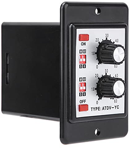 Timer-Relais Doppel-Zeitschaltuhr On Off Drehknopf Zeitsteuerung 6S-60M (AC(110/220V))