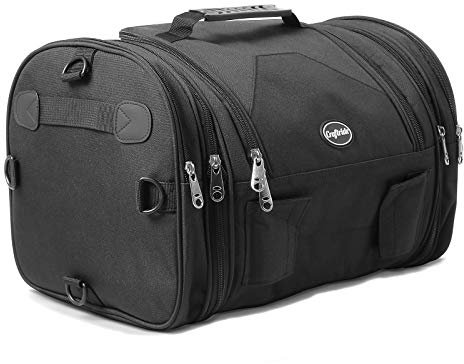 Craftride Hecktasche für Honda Shadow 750 Black Spirit, Rebel 500, Shadow VT 750/600 / 125 C RB1 - Motorradtasche, Schwarz, Einfarbig, Weich, 24-30 Liter, 41-51cm x 25,5cm x 24cm