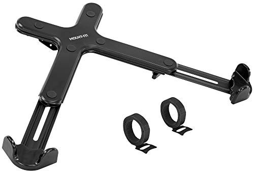 Mount-It! Laptop VESA Mount Tray for Monitor Arms – VESA Laptop Tray Fits Up to 17 Notebooks – Adjustable Holder with Safety Strap, Ventilated Cooling Design, and Secure Ledge Stopper (Black)