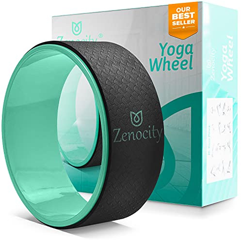Yoga Wheel 13 '',Yoga Back Roller,Yoga Wheel for Stretching and Back Pain Relief,Back Stretcher,Foam Roller,Best Balance Accessory for Stretching,Thick Padding for Comfort,Improve Flexibility