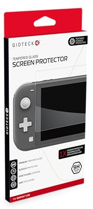 Gioteck Verre trempé Switch 9H Protection Switch pour Nintendo Switch Lite Résistant aux Rayures