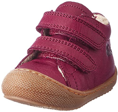Naturino Racoon Vl Lauflernschuhe für erste Schritte mit Wollfutter, Berry Red, 23 EU