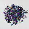 15g Bag of Mixed 3mm-18mm Flat Back Iridescent Rhinestone Gems in a Variety of Shapes and Sizes (A16. Petrol)