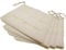 NYVI Stuhlkissen 40x40 cm ComfySeat Ecru 4er Set - Sitzkissen mit Bändern/Schleife, 9-fache Steppung - Indoor & Outdoor - Gartenstuhlkissen aus Baumwoll-Mischgewebe - ÖkoTex 100