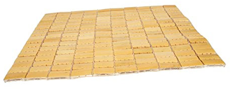Zerodeko Badezimmer-bodenmatte Hölzern Duschmatte Kleine Eingangsmatte Badematte rutschfest rutschfeste Badezimmermatte Rutschfester Türteppich Türmatte Aus Holz Japan Bambus Holzboden