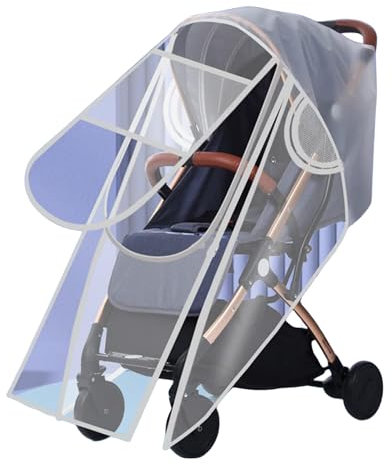 Universal Regenschutz,Baby regenverdeck für buggy,für Buggy und Sportwagen Kinderwagen Kinderwagenschirm aus EVA-Material, Schutz vor Regen und Wind und gute Luftzirkulation