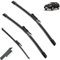 3-teiliges Scheibenwischer-Set for vorne und hinten, kompatibel mit BMW X1 E84 2009–2015, Windschutzscheibe, Windschutzscheibe, Fensterbürsten, 24 Zoll + 19 Zoll + 12 Zoll