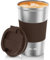 Aolieh Thermobecher, Kaffeebecher mit Auslaufsicherem Deckel, Thermobecher- Isolierbecher, Edelstahl Travel Mug, Kaffeebecher to go für heißes und kaltes Wasser Kaffee Tee 510ML