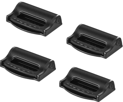 4 pcs Sicherheitsgurt Versteller,Auto-Sicherheitsgurt-Clip, Auto Klemmen Autositz Gurtversteller,Gurtclip Seat Belt Clips zum Entspannen Gurt Stopper Clip für Autositz Sicherheitsgurt, Schwarz