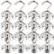 MIN CI 16pcs Magnethaken Extra Stark 22kg, 25mm Magnet Haken Magnete Stark, Neodym Magnet mit Haken Ösenmagnet für Camping Garage Kühlschränke Magnetisch Haken