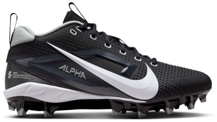 Nike Alpha Menace 4 Varsity Molded Football Cleats SZ 10 Black | White