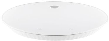 Alessi Plissé MDL16 W - Design Digital Kitchen Scales Hanging with Wall Mount, Made of Thermoplastic Resin and Tempered Glass, Rechargeable Battery, White