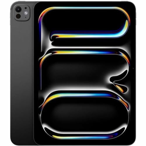 Apple iPad Pro 11-inch (M4): Ultra Retina XDR display, 1TB, Landscape 12MP Front Camera/12MP Back Camera, LiDAR scanner, Wi-Fi 6E, Face ID, All-Day Battery Life, Standard glass - Space Black