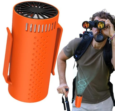 Clip-On Waist Fan - Compact Hands-Free Cooling, Portable Belt Fan | Air Blower, Resistant Cooling Waist Fan, Fan for Outdoor Adventures, 4.3x2x2.5 Inches