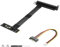 CERRXIAN M.2 NGFF a PCI-e 16x scheda grafica, 90 gradi sinistra M.2 NGFF chiave a PCI-Express 16X cavo di prolunga (sinistra)