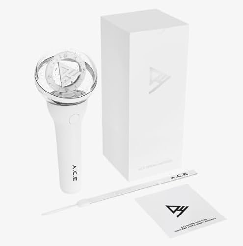 Genie Music K-Pop Merchandise Light Stick ACEOLS00 Weiß Fan Support, Concert Fanlighting Geburtstag Zylinderförmig Karton Mit Zubehör A.C.E ACE - Official Light Stick Fanlight