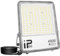 RIGIDON 1x 400W Focos led Exterior con Enchufe, 40000 LM, IP66 Impermeable 6000K Blanco Proyector LED Exterior Luz de Seguridad Para Jardín Patio Plaza Garaje Terraza Estadio Obra (1.5M Cable)