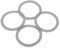 TUBBEK 4 Pcs Grey Rubber Blender Gaskets Seal Fit Black for decker Blender Models BL1900 BL3900 BL4900 BL5000 BL5900 BL6000 BL9000