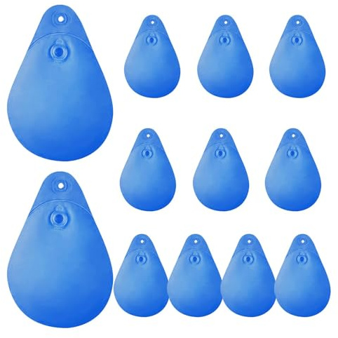 12 Pieces Water Bags for Pool Covers PVC Pool Covers Heavy Duty Thick Tube Water Weight Winter Swimming Pool Water Bags Winter Pool Accessories for