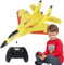 WMFASBAG Avion RC, Avion télécommandé 2,4 GHz Jet Fighter Jouet Avion télécommandé en Mousse pour Enfants et Adultes