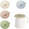 4PCS Silicone Lids,silicone Cup Cover,Reusable Silicone Lids for Cups,9.5CM High Temperature Resistant Silicone Stretch Lids,Ideal for Covering Glass, Plastic and Ceramic Cups.