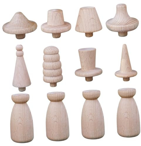 Homoyoyo Holzpuppen Zum Bemalen Diy-bastelset Aus Naturholz Unfertige Puppen Zum Selbermachen Mit Puppe Für Teenager Und Erwachsene Kreative Tischdekoration