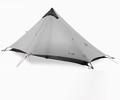 Lanshan 3F UL Gear Ultraleichtes Zelt für 1 Person 3/4 Saison Outdoor Camping Shelter Perfekt für Wandern Garten Camping Leichtes graues Zelt