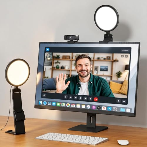 LitONES 5 Ring Light For Zoom Meetings, Portable Light For Computer | Clip Light With Holder For Laptop,Monitor Webcam,Flicker-Free Soft Light, CRI>97.8, Phone Light For Streaming/Selfie