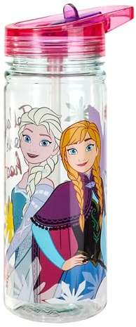 Disney Frozen 580ml Water Bottle for Kids School Drinks Bottle Made of Durable Tritan Reusable BPA Free