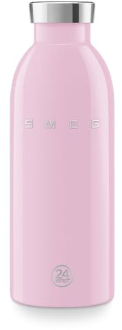 SMEG x 24Bottles, WBF01PK, Clima Bottle, 50's Style Aesthetic, 500 ml, Pink, WBF01PK