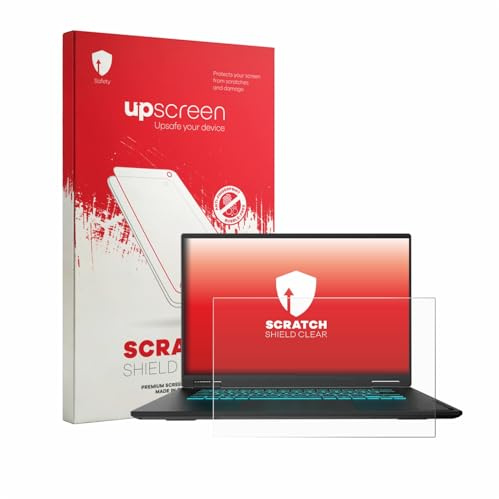 upscreen Schutzfolie für Gigabyte Gaming A16 GA63H – Made in Germany, Kristall-klar, Kratzschutz, Anti-Fingerprint