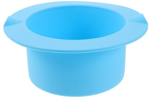 CALLARON Wax Melting Bowl in Silicone Blu Antiaderente, Contenitore per Fusione della Cera, Accessorio per Scaldacera Depilatoria, Facile da Trasportare
