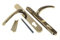 Blenheim Door Handles for Upvc in Hardex Gold, 92mm / 243mm