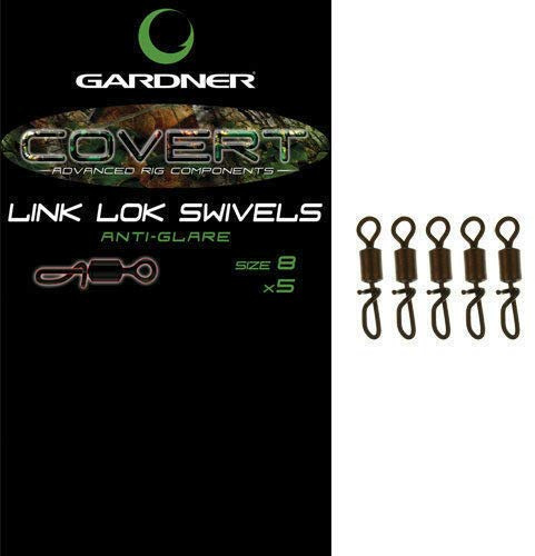 Gardner Tackle Covert Link Lok Swivel Size 8