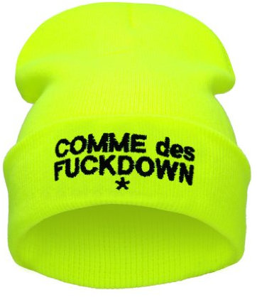 4sold Beanie Mütze Hat Mütze Bad Hair Day Fuckin Problems Comme des Fuckdown.Hit Neu 200 Models (commes gelb - schwarz)