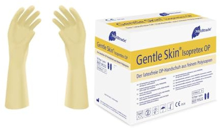 Meditrade 952265 Gentle Skin Isopretex Polyisopren Latexfreie Op-Handschuh, Steril, Puderfrei, Größe 6,5 (100-er pack)