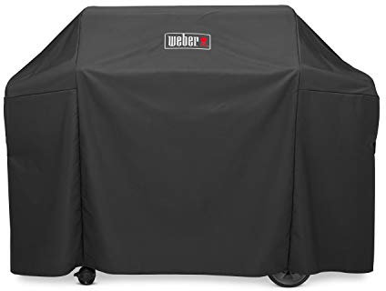 Weber Genesis II 400 Series Premium Grill Cover Heavy Duty e impermeable, se adapta a anchos de parrilla de hasta 65 pulgadas