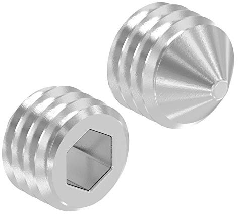 Gewindestift mit Spitze, mit Innensechskant, M8 x 8mm, DIN 914 / ISO 4027, 10er Pack